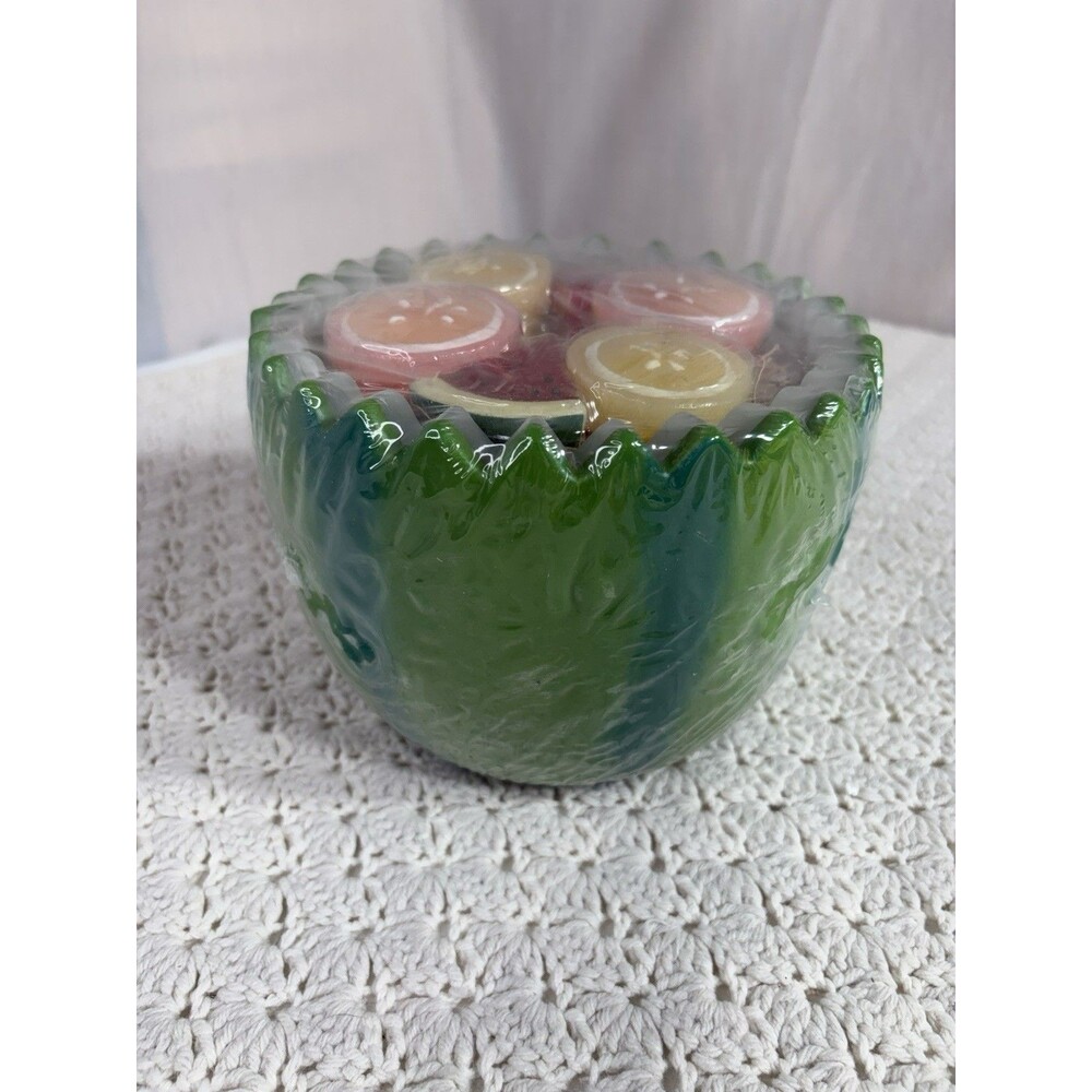 Hallmark Kimberly’s Garden Watermelon Floating Fruit Slice Candles And Holder